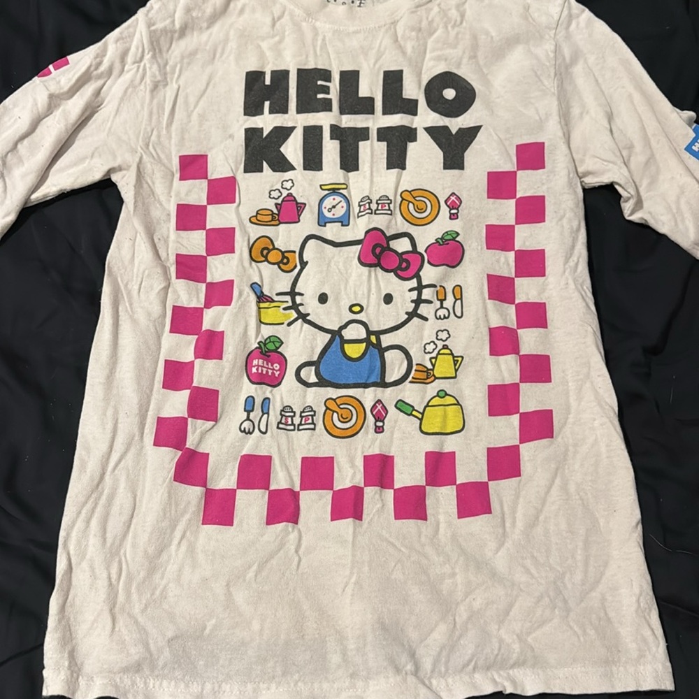 Hello Kitty White Long Sleeve Shirt - Size Small - $15 - Picture 3 of 5